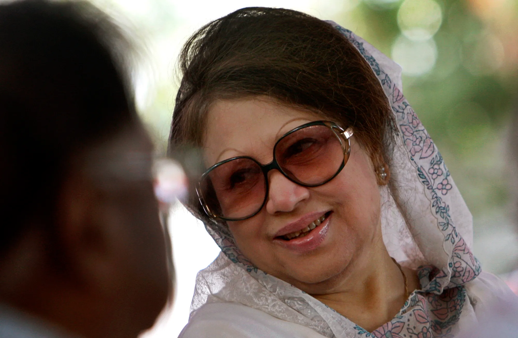 Former Prime Minister Khaleda Zia after being freed from house arrest